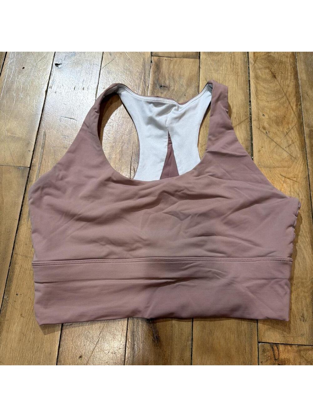 Women's Pink and Tan Bra